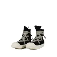 SCARPE IN DENIM MEGALACE SNEAKS BLACK/MILK/MILK