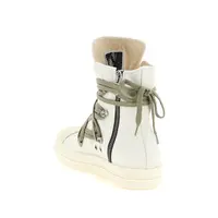 SCARPE IN DENIM MEGALACE SNEAKS CREAM/MILK/MILK