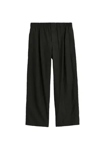 OUR LEGACY leisure trouser soot black techflax