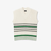 LACOSTE NONO VEST FARINE/ROQUETTE MULTICO