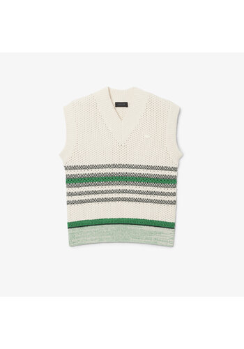 LACOSTE nono vest farine/roquette multico