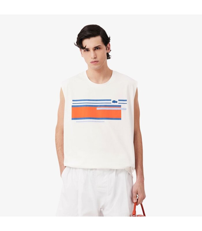 NEUTRON PRINT T-SHIRT FARINE/MULTICO