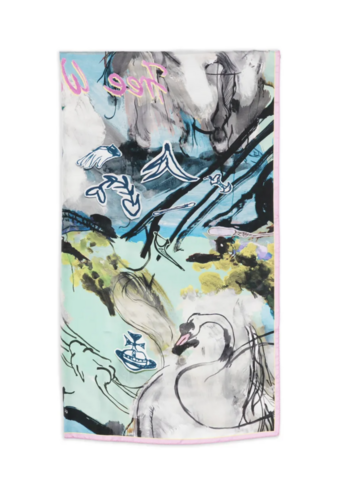 VIVIENNE WESTWOOD free world square 90x90 aqua