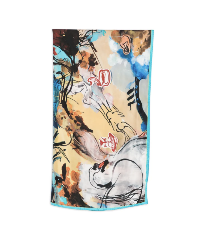 FREE WORLD SQUARE 90X90 BLUE