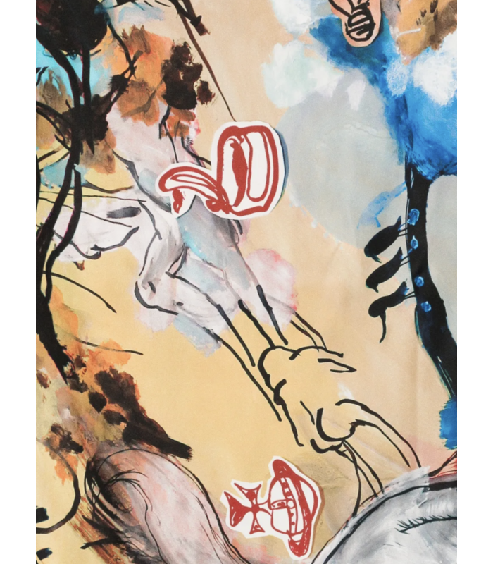 FREE WORLD SQUARE 90X90 BLUE