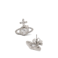 OLYMPIA CZ EARRINGS PLATINUM / WHITE