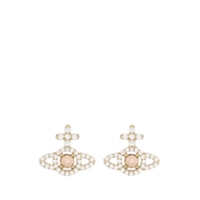 OLYMPIA CZ EARRINGS GOLD / WHITE CHAMPAGNE