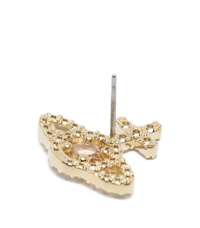 OLYMPIA CZ EARRINGS GOLD / WHITE CHAMPAGNE