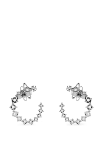 VIVIENNE WESTWOOD lydia earrings platinum white