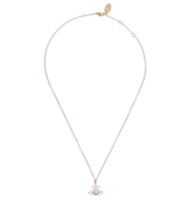 FEODORA PENDANT GOLD / CHAMPAGNE CZ / PINK