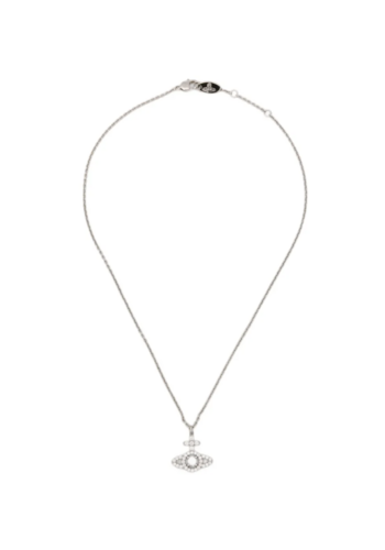 VIVIENNE WESTWOOD olympia cz pendant platinum white