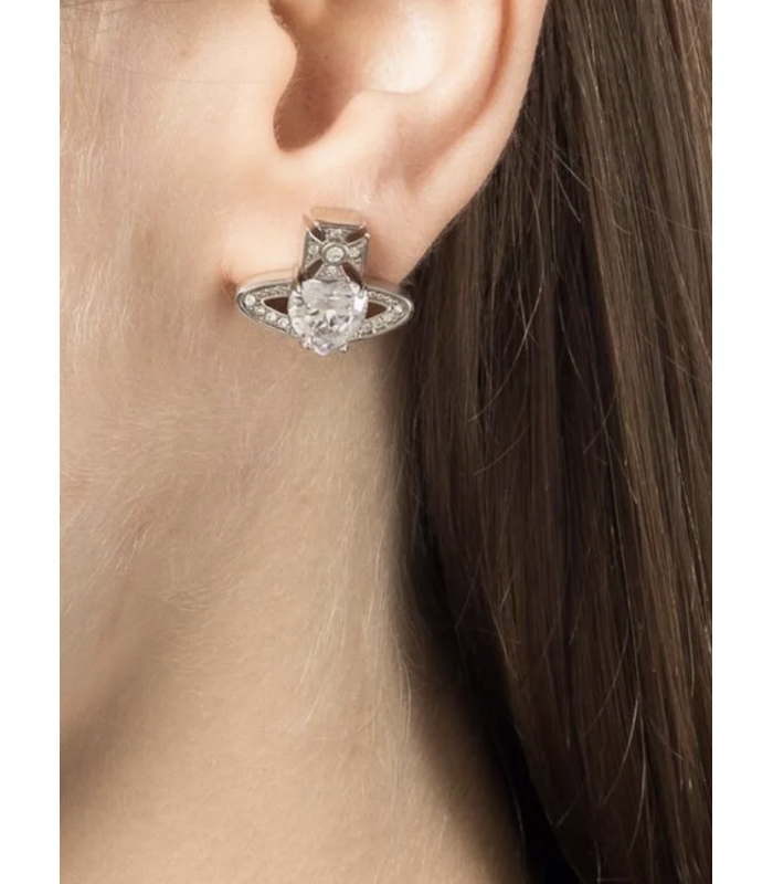ARIELLA EARRINGS PLATINUM / WHITE CZ /CRYSTAL