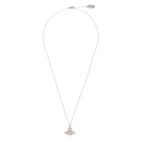 VALENTINA ORB PENDANT PLATINUM / PINK / WHITE CZ