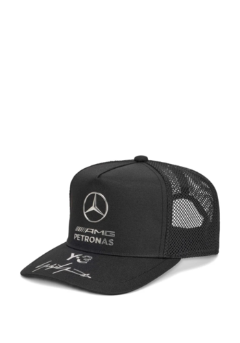 Y-3 mercedes trucker black