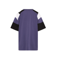 OVERSIZED PANELLED T-SHIRT PURPLE INDIGO