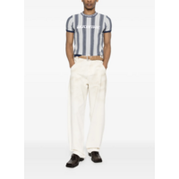 LOGO TIGHT T-SHIRT BLUE GREY