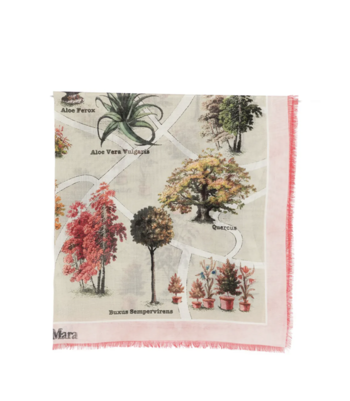 SQUARE SCARF ANTIQUE ROSE