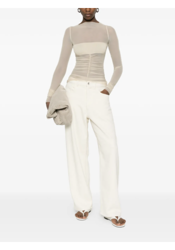 RICK OWENS top bandeau sand