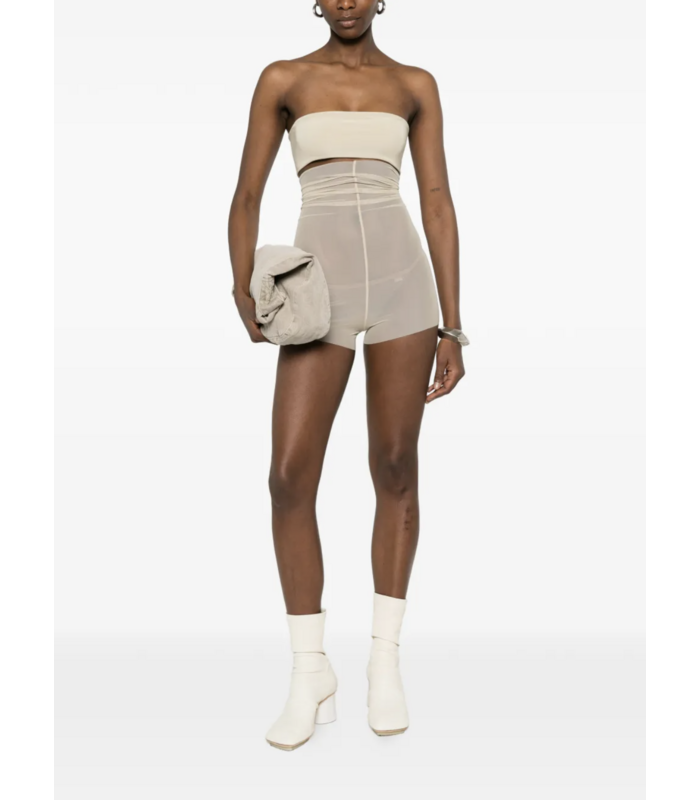 HIGHWASTED STRETCH SHORTS SAND