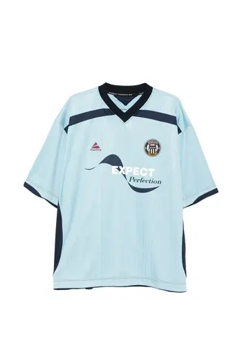 MARTINE ROSE football top blue light