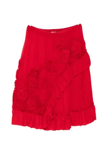 DRIES VAN NOTEN sammy bis emb 3376 skirt red DRIES VAN NOTEN sammy bis emb 3376 skirt red