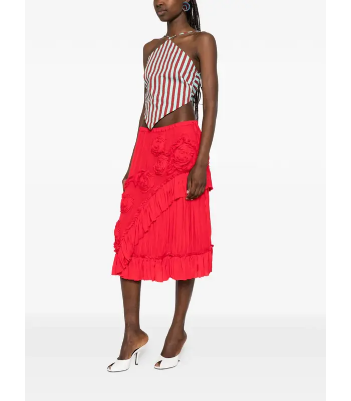 SAMMY BIS EMB 3376 SKIRT RED