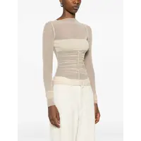 T-SHIRT TEMPLE BANDEAU TOP SAND