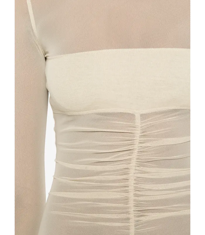 T-SHIRT TEMPLE BANDEAU TOP SAND