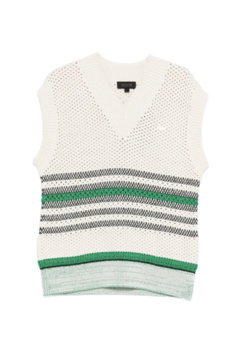 LACOSTE nono vest farine/roquette multico
