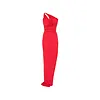 RICK OWENS LILIES ABITO AALIYAH GOWN DRESS CARDINAL RED