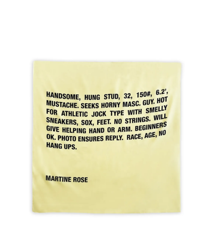 CLASSIFIED SCARF YELLOW