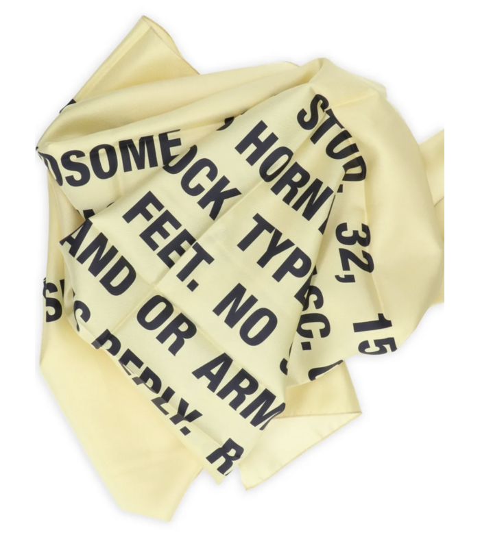 CLASSIFIED SCARF YELLOW