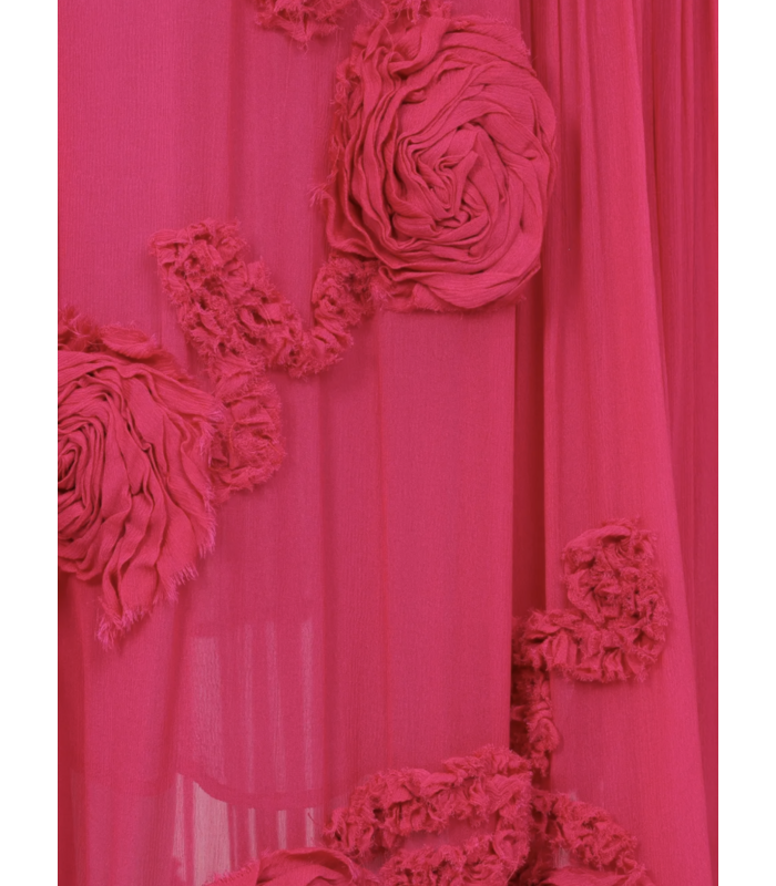 DRINA EMB DRESS FUCHSIA