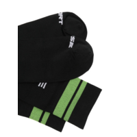 MARTINE ROSE SHEER FOOTBALL SOCK BLACK