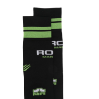 MARTINE ROSE SHEER FOOTBALL SOCK BLACK