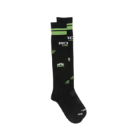MARTINE ROSE SHEER FOOTBALL SOCK BLACK