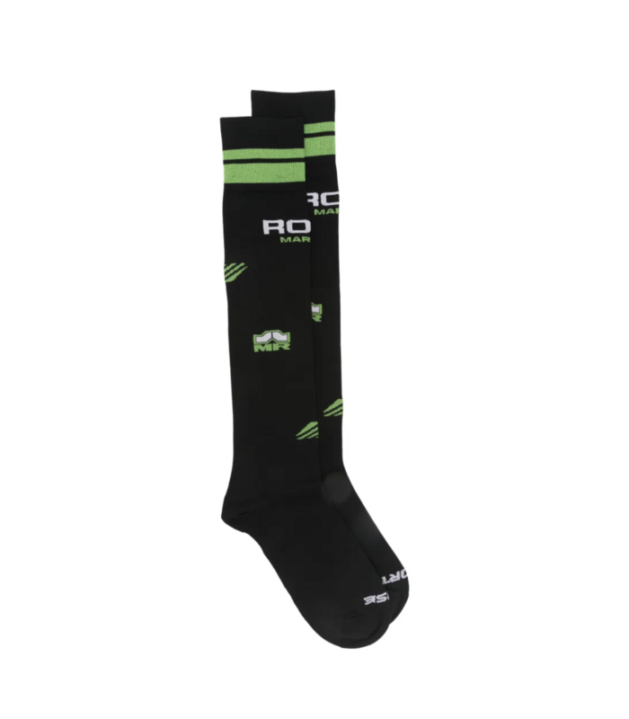 MARTINE ROSE SHEER FOOTBALL SOCK BLACK