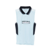 MARTINE ROSE SHRUNKEN STRETCH FOOTBALL VEST BLUE LIGHT BLUE