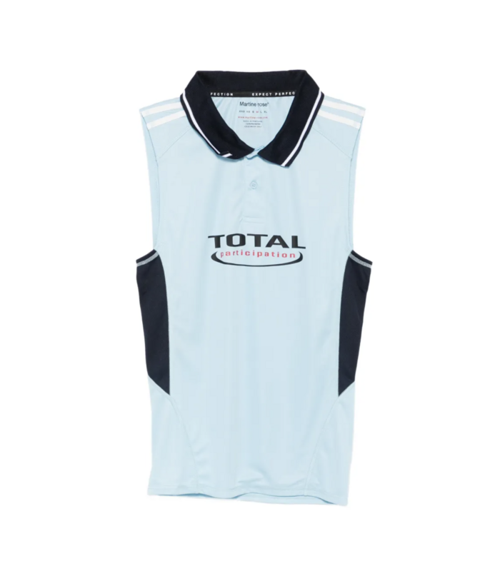 SHRUNKEN STRETCH FOOTBALL VEST BLUE LIGHT BLUE