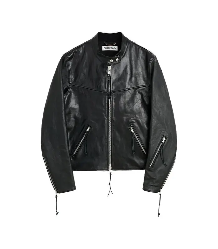 YUREI JACKET WHISKER BLACK BUFFED LAMBSKIN