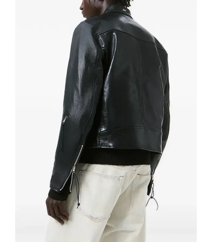 YUREI JACKET WHISKER BLACK BUFFED LAMBSKIN
