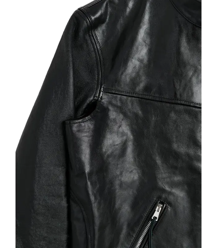 YUREI JACKET WHISKER BLACK BUFFED LAMBSKIN