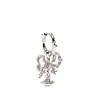 VIVIENNE WESTWOOD FLORINDELLA EARRINGS PLATINUM / WHITE