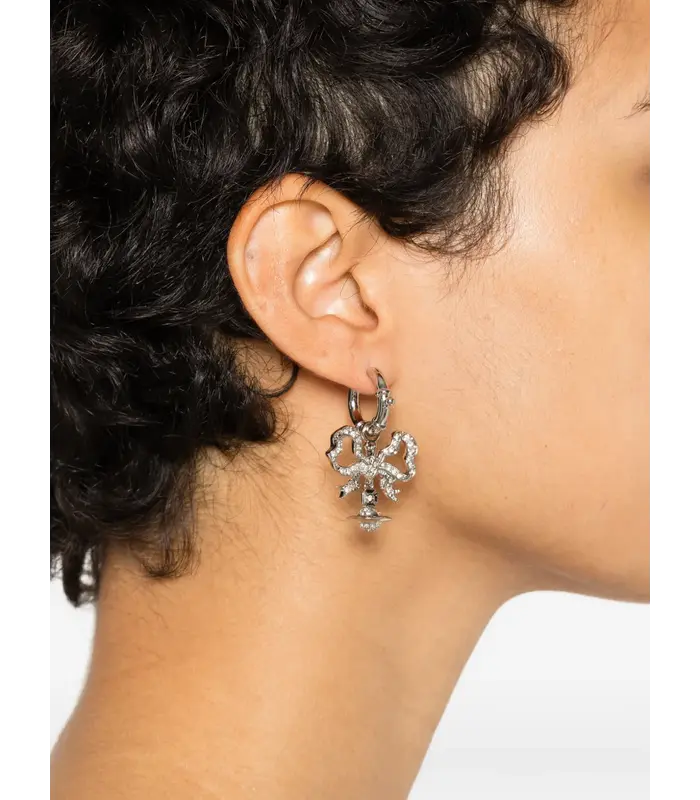 FLORINDELLA EARRINGS PLATINUM / WHITE