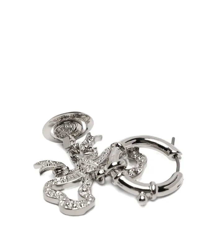 FLORINDELLA EARRINGS PLATINUM / WHITE