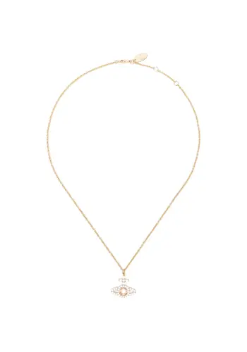 VIVIENNE WESTWOOD olympia cz pendant gold / white champagne