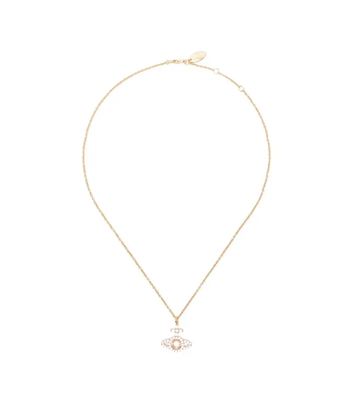 OLYMPIA CZ PENDANT GOLD / WHITE CHAMPAGNE