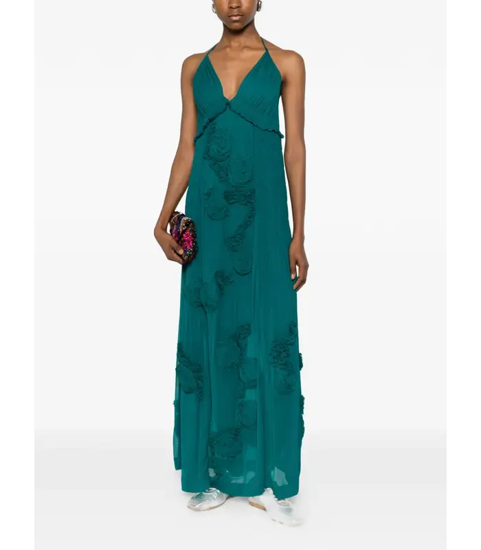 DRINA EMB 3376 DRESS PETROL