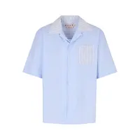 S/S SHIRT STRIPED BLUE