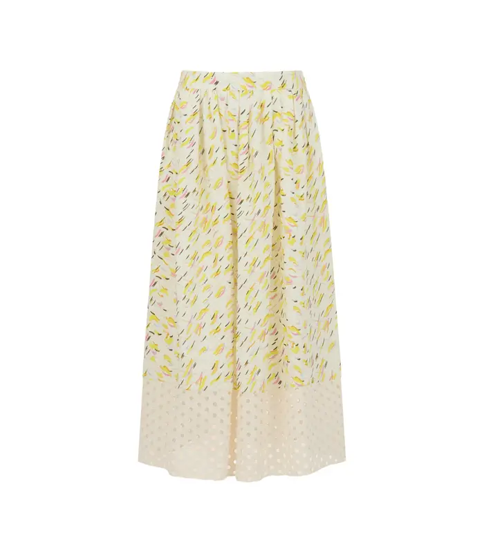 SKIRT YELLOW MULTI COLOR